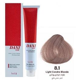 رنگ مو بدون آمونیاک بلوند دودی روشن 8/1 دنی وان 100 میل